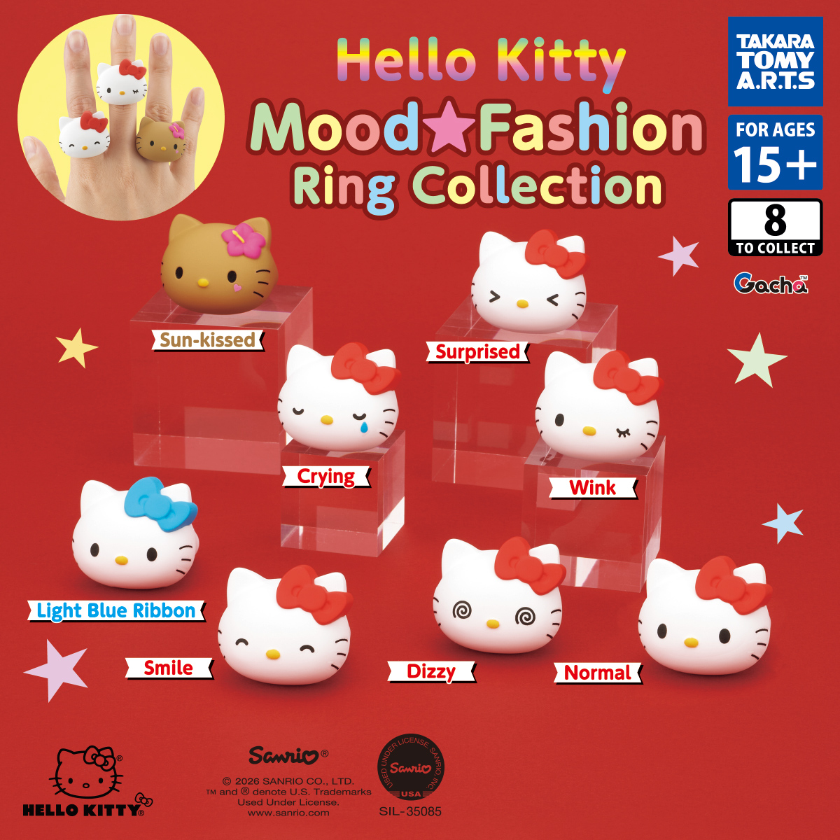 Hello Kitty Emotions Fashion Ring Collection