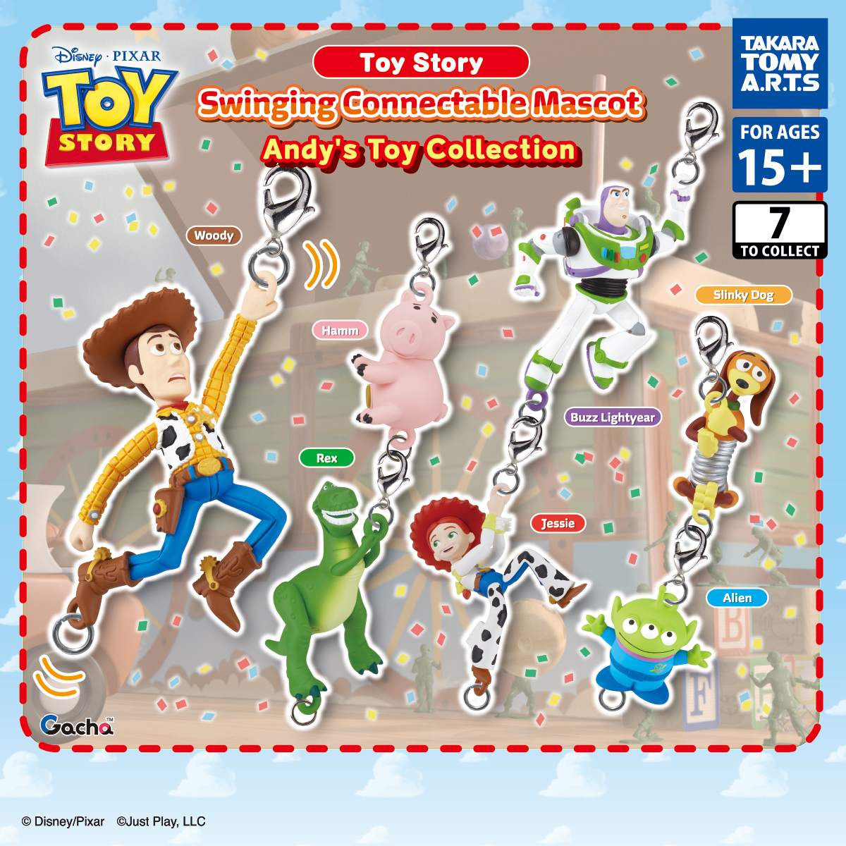 Toy Story Swinging Connectable Mascot Andy's Toy Collection