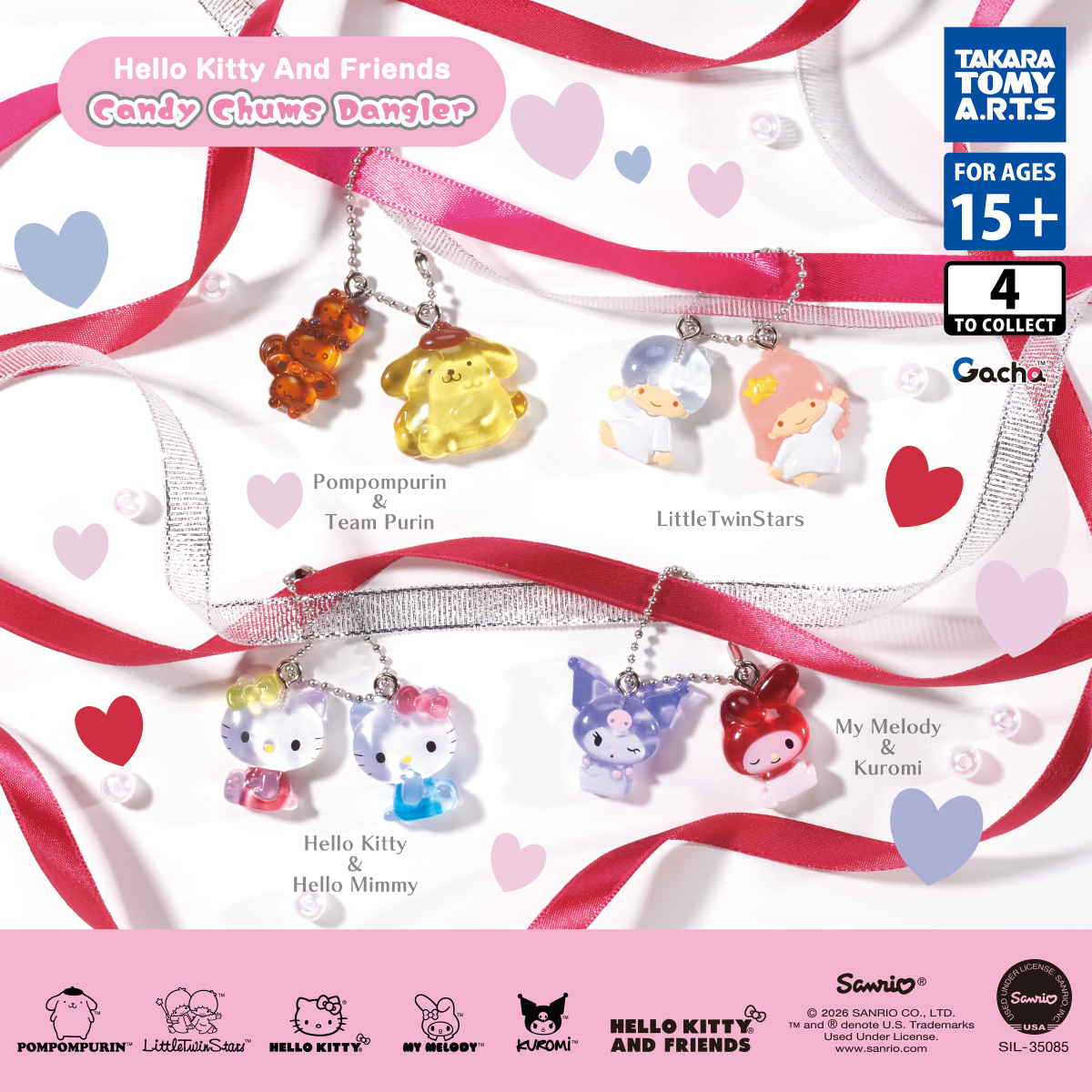 Sanrio Characters Best Friend Drop Charm