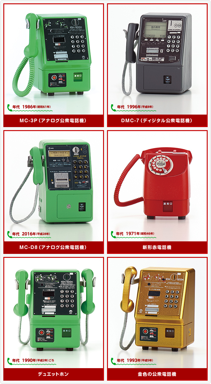 NTT東日本 公衆電話ガチャコレクション | おすすめ商品 バックナンバー 