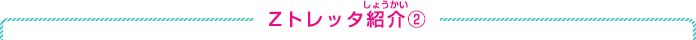 Zトレッタ紹介②