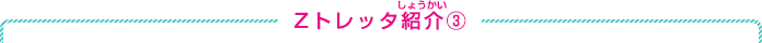Zトレッタ紹介③
