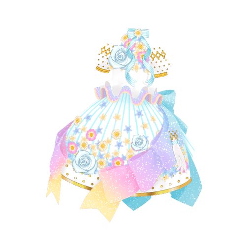 プリンセスブーケホワイトドレス