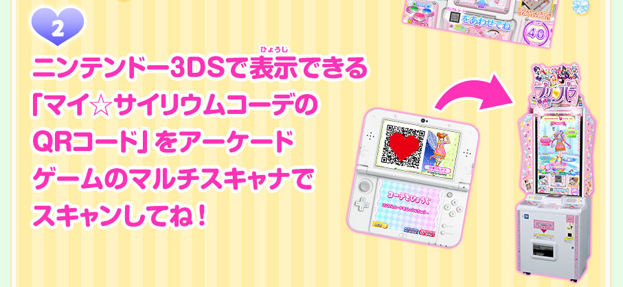 マイ☆サイリウムコーデのアーケードゲーム「プリパラ」でのつかいかた