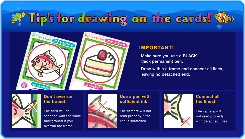 Tips for drawing on the cards!