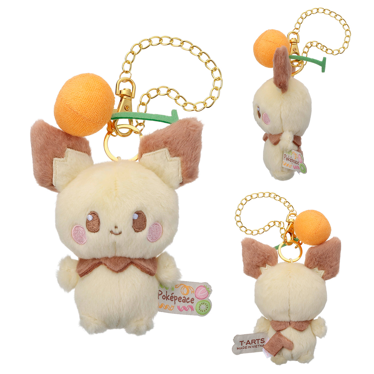 ポケピース／ぬいぐるみチェーン付マスコット（カラフルVer