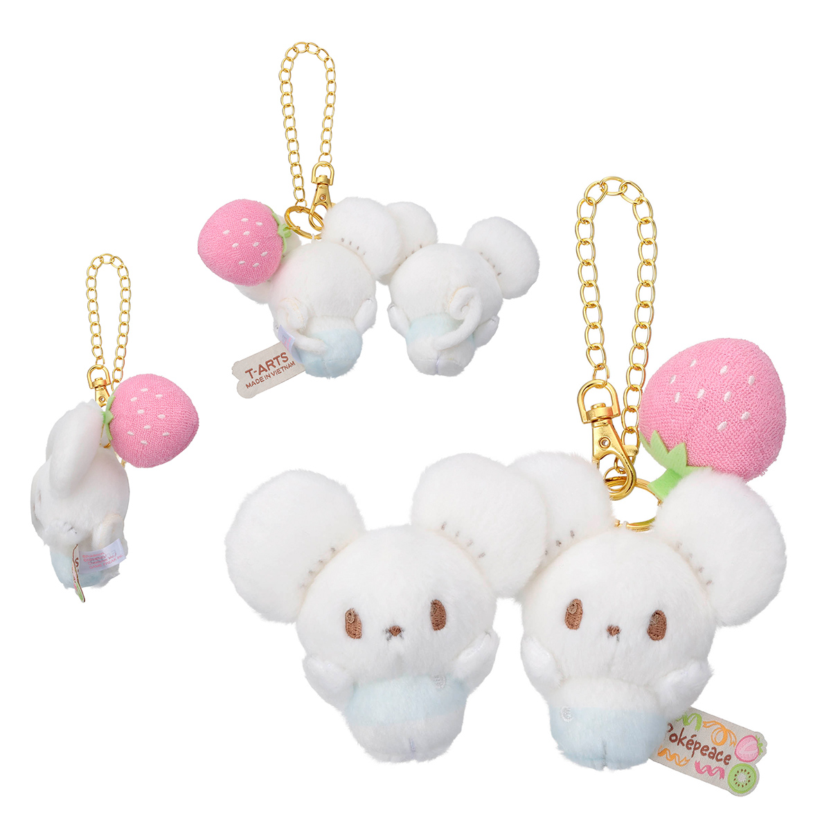 【未開封】ポケピース ワッカネズミ カラフルVer. ぬいぐるみ・マスコット ポケピース／ ぬいぐるみチェーン付マスコット（カラフルVer