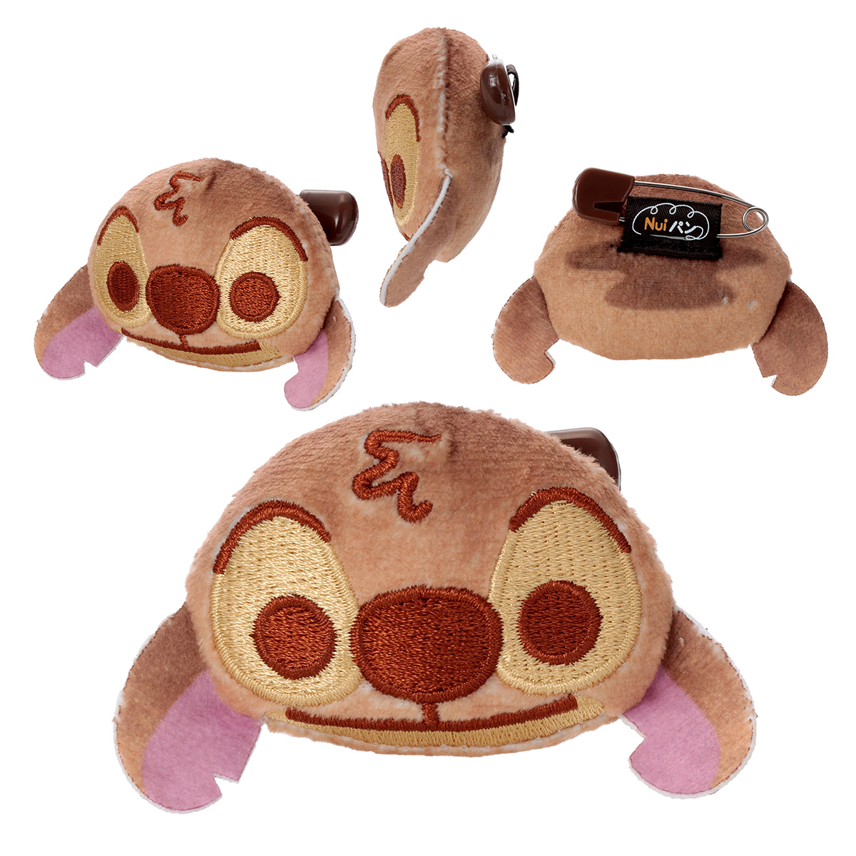 ディズニーキャラクター／Nuiパン／ ぬいぐるみバッジ／キャラクター