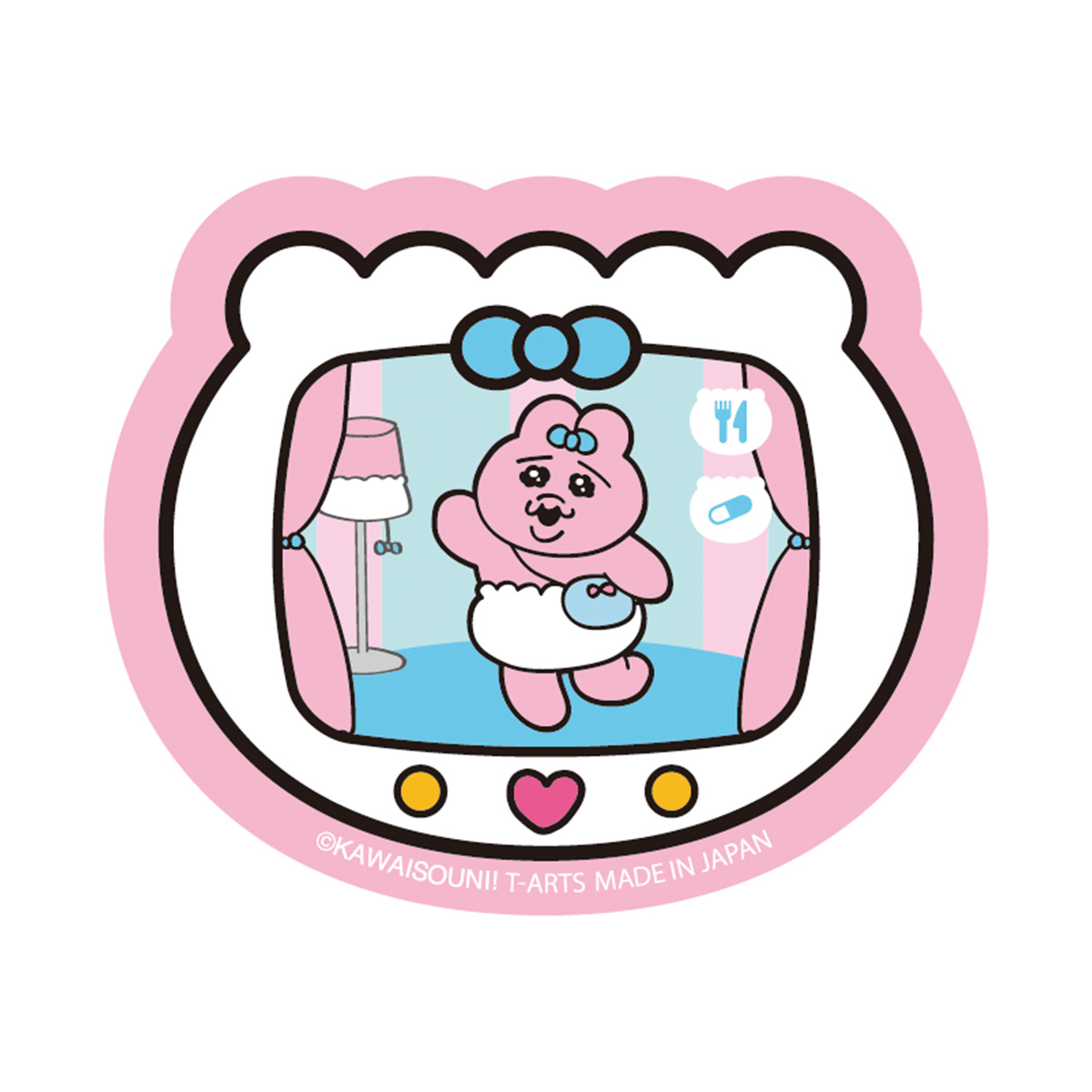 おぱんちゅうさぎ／ダイカットステッカー／ おぱんちゅうさぎ（いく