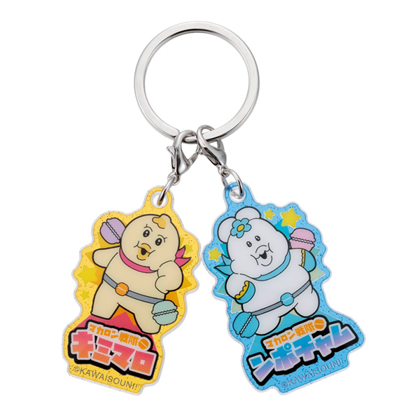 白猫プロジェクトの烏龍茶コラボのジンのアクリルキーホルダー 白猫プロジェクトの烏龍茶コラボのジンのアクリルキーホルダー