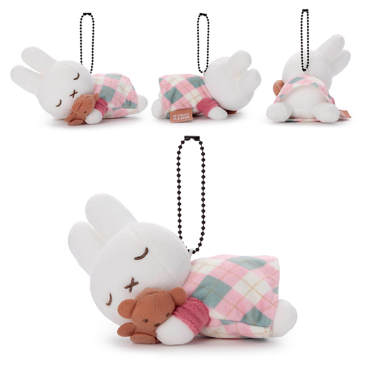 ブルーナ MIFFY CHECK／すやすやフレンド／ ボールチェーンマスコット