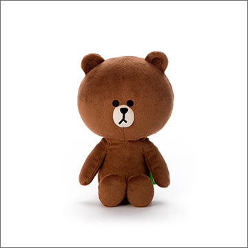 LINE CHARACTER ビーンズぬいぐるみ/ブラウン｜商品情報｜タカラトミー