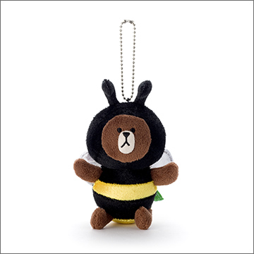 LINE CHARACTER ブラウン（ボールチェーン付） BR-4｜商品