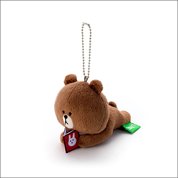 LINE CHARACTER マスコット（ボールチェーン付）ブラウンBR-13｜商品