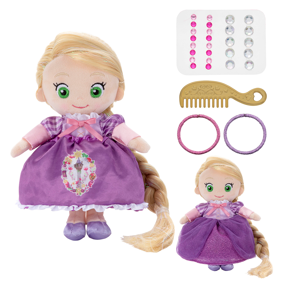 ディズニーキャラクター マイフレンドプリンセス ヘアメイクプラッシュドール キラキラドレスアップ ラプンツェル 商品情報 タカラトミーアーツ