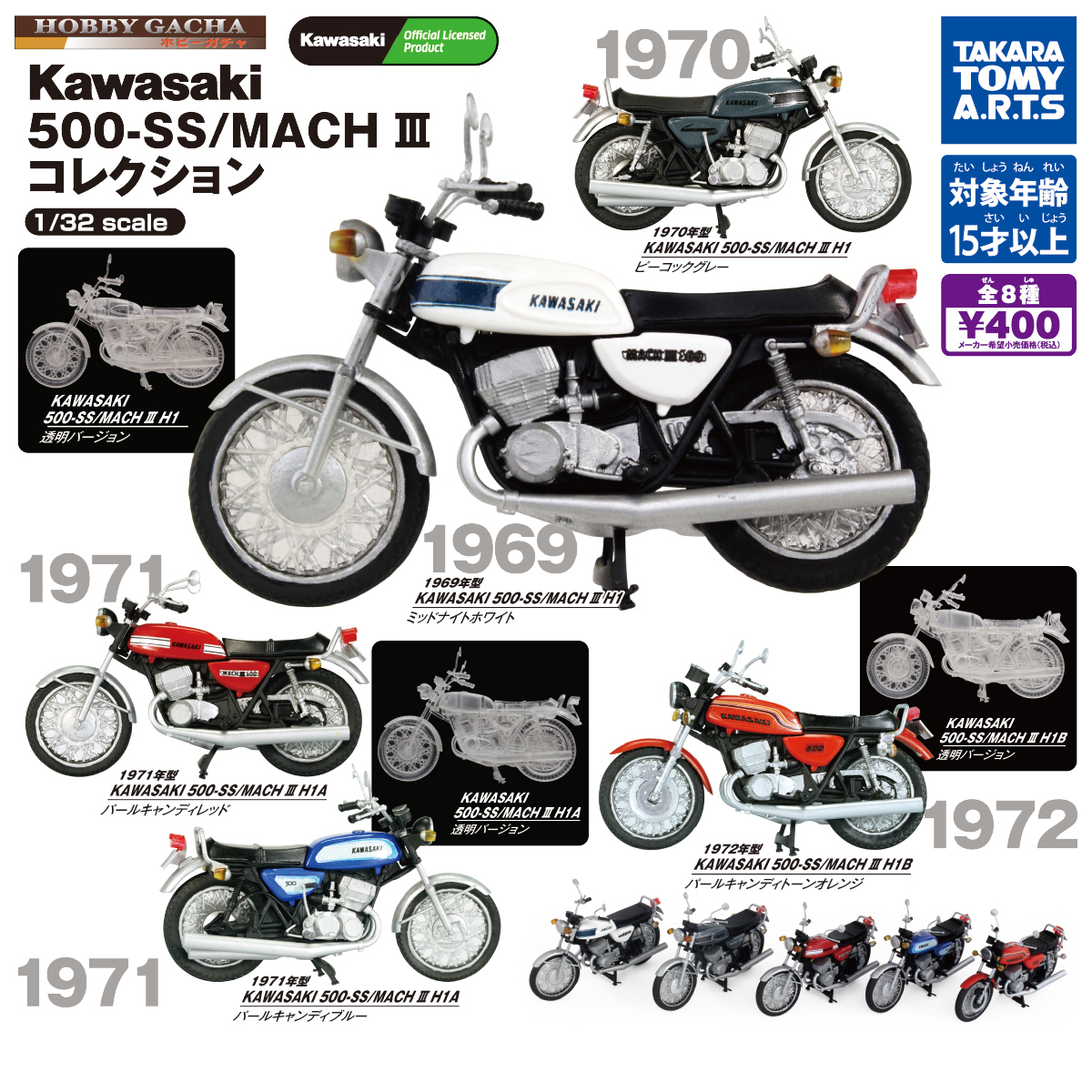 58%OFF!】 Kawasaki 500SS マッハⅢ ミニチュア