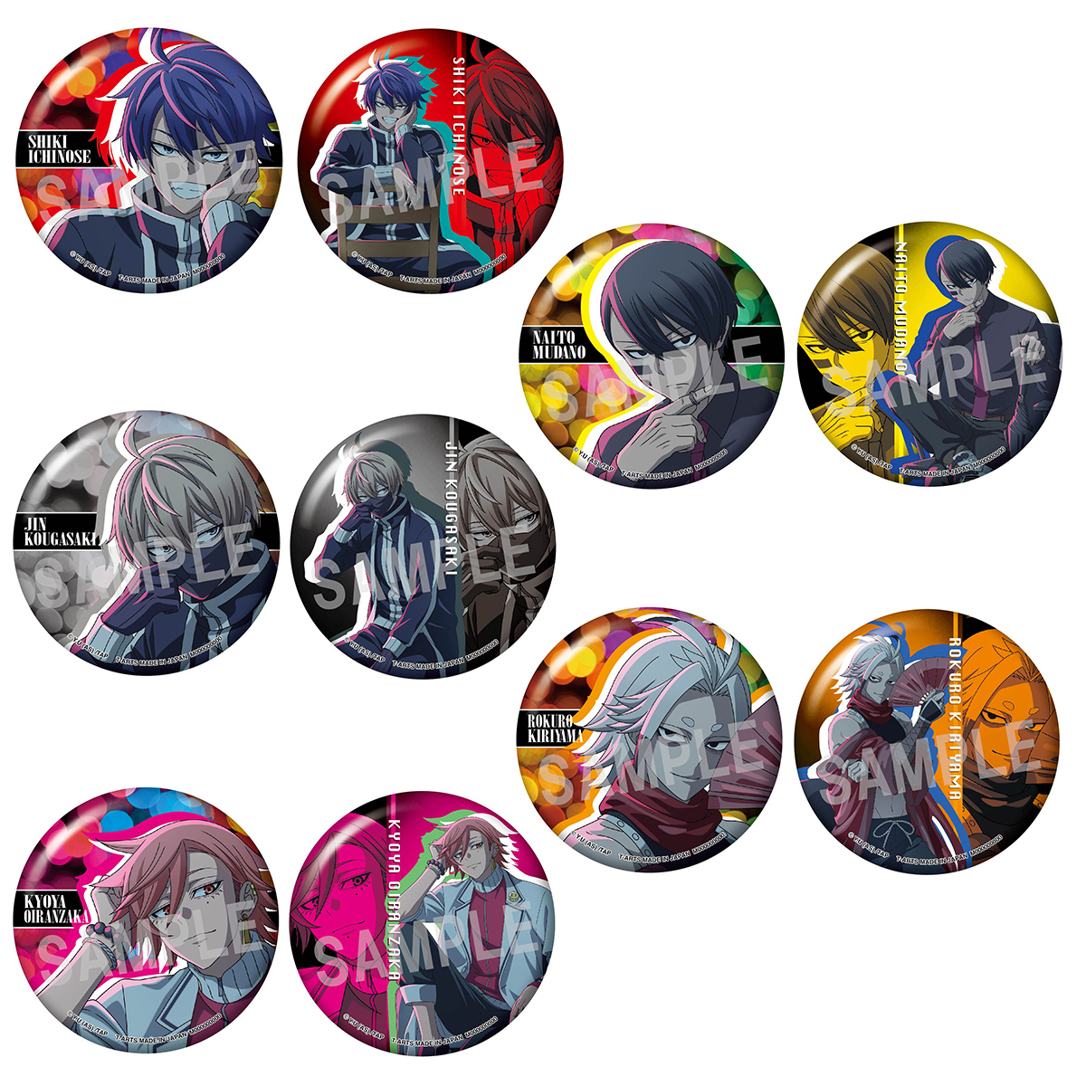 桃源暗鬼ポートレート トレーディング缶バッジ｜商品情報｜タカラ