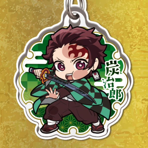 Pita! Deforme Demon Slayer Infinity Castle Acrylic Mejirushi Gacha Mascot